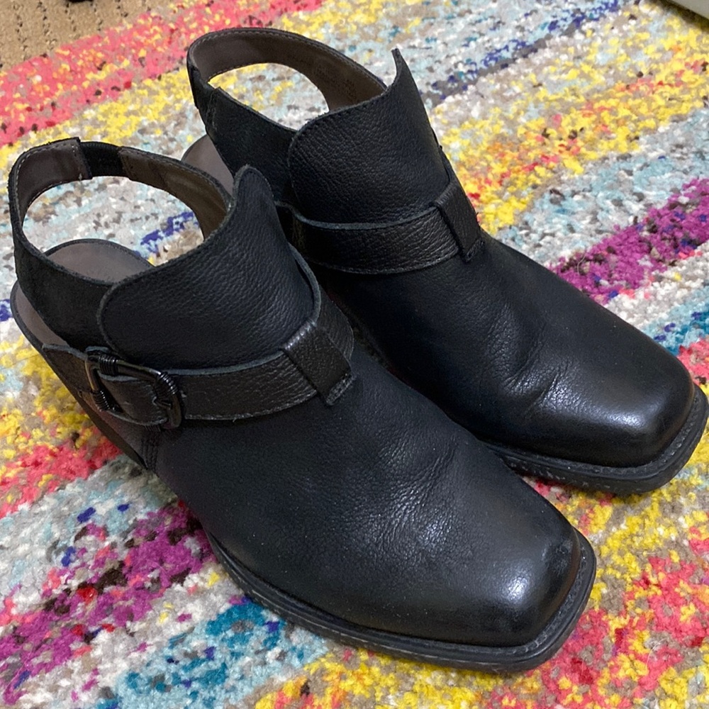 OTBT Black Leather Booties